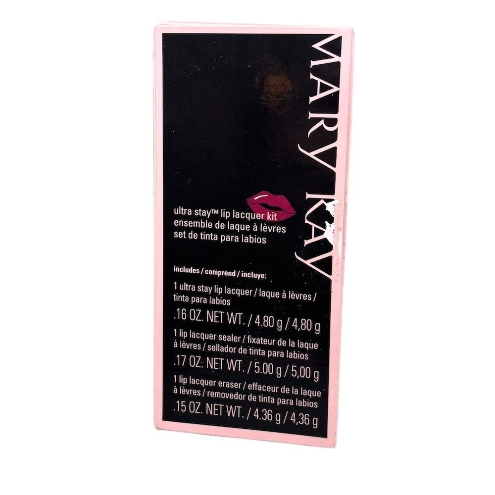 Mary Kay Ultra Stay Lip Lacquer Kit Plum/Prune Lip Color Sealer Eraser‎ Set